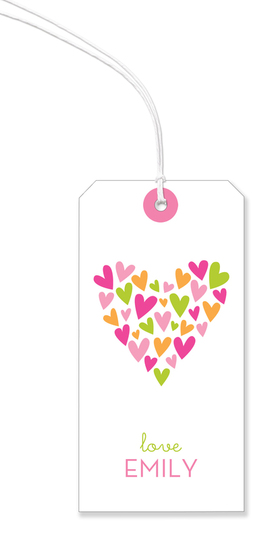 Lots a Love Pink Vertical Hanging Gift Tags